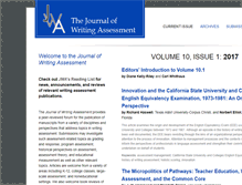Tablet Screenshot of journalofwritingassessment.org
